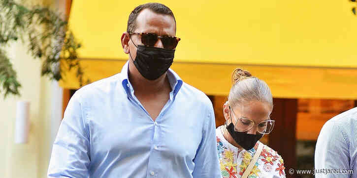 Jennifer Lopez Promotes Wearing a Mask Before Heading to Dinner With Alex Rodriguez