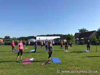 Pop-up pilates raises over £800
