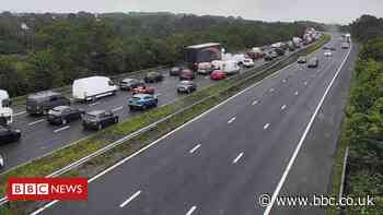 M4 Pencoed: Road reopens after three seriously injured in crash