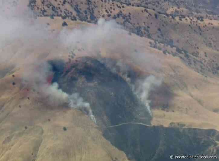 Brush Fire Breaks Out North Of Lebec; Smoke Visible From Santa Clarita Valley