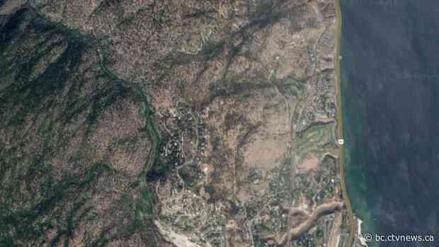 Highway partially closed for hours, some homes temporarily evacuated due to B.C. wildfire