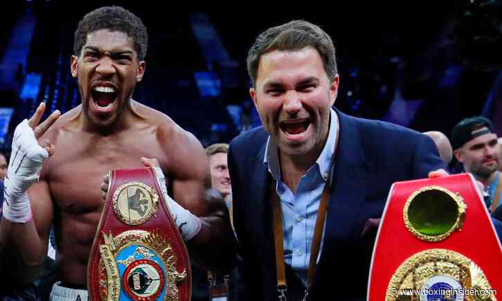 Eddie Hearn: “There’s Still A Very Strong Chance That AJ Will Have To Fight Behind Closed Doors”