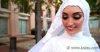 Bride happy to be alive after explosion in Beirut cuts short wedding video