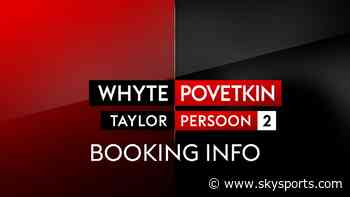 Whyte vs Povetkin: Booking info