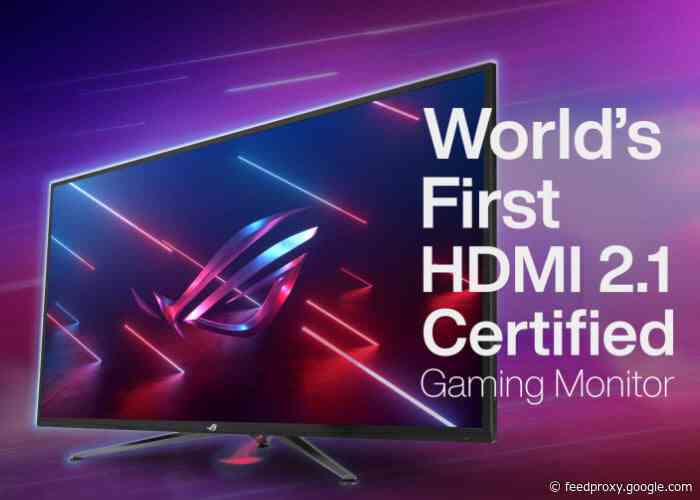 World’s first HDMI 2.1 Certified gaming monitors introduced by ASUS