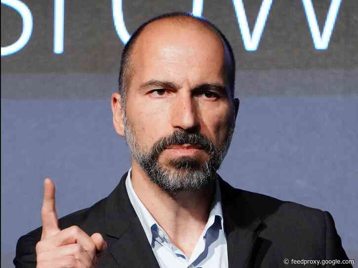 Uber's CEO took a shot at labor groups, accusing them of being driven by 'politics' in the massive fight over drivers' employment status (UBER, LYFT)