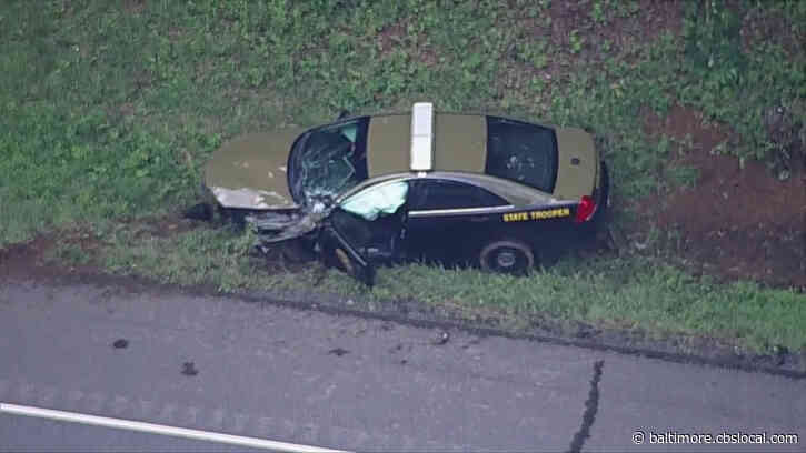 Maryland State Trooper Injured After He Crashes While Pursuing Reported Stolen Vehicle On I-95 North