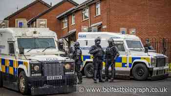 Missiles thrown at PSNI during west Belfast bonfire removal