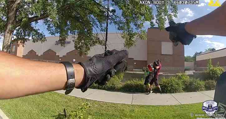 Salt Lake City police shot and killed man after he held a knife to another man’s throat