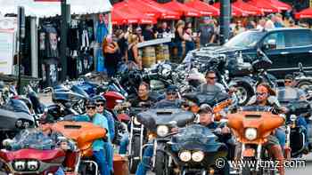 Sturgis Motorcyle Rally Bikers Arrive by Thousands, Masks and Distancing Rare