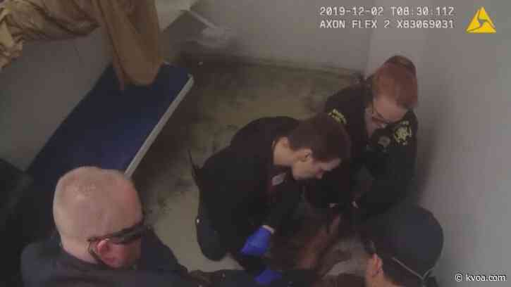 Newly released videos show deputies restraining North Carolina inmate prior to his death