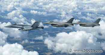 This is what the fighter jet military drills looked like over Toronto - blogTO
