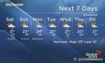 Edmonton weather forecast: Friday, Aug. 7, 2020