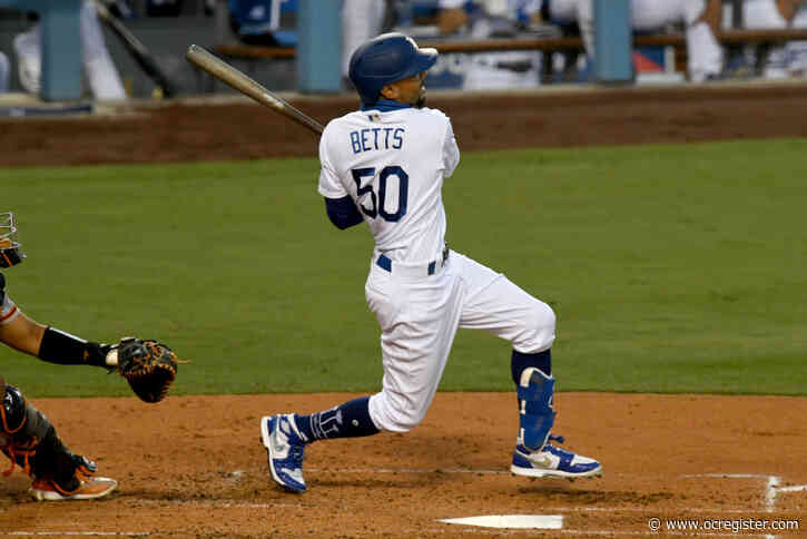 Mookie Betts returns to Dodgers’ lineup, homers in win over Giants