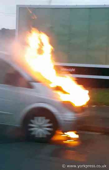 Two car fires in 20 minutes during heatwave in North Yorkshire