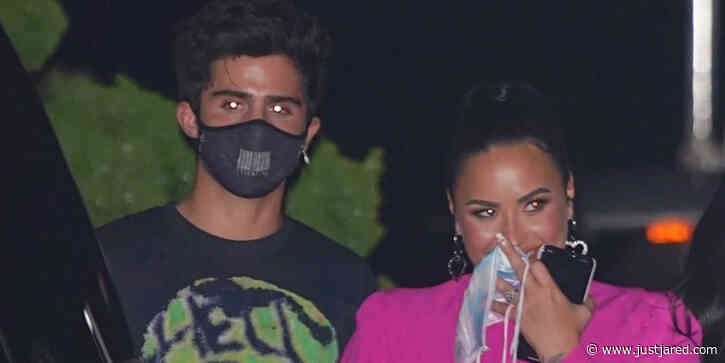 Demi Lovato & Fiance Max Ehrich Dine Out at Nobu For Their Anniversary