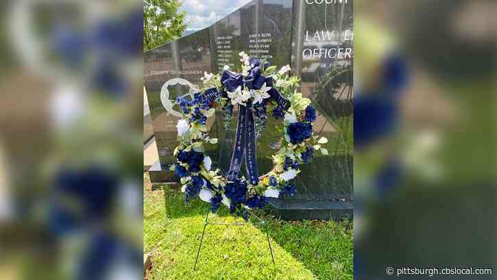 West Mifflin Man Donates Wreath To Fallen Officers Memorial After First Wreath Was Stuffed In A Trash Can By Vandals
