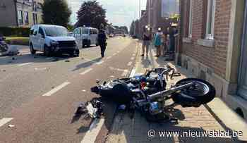 Motorrijder gewond bij zware klap in Veldwezelt