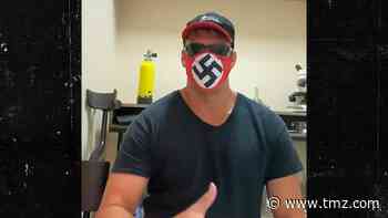 Redneck Shows Off New Swastika Face Mask, Explains Rationale