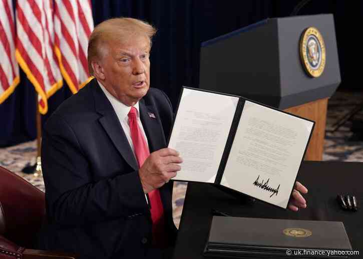Trump signs coronavirus relief orders after talks with Congress break down