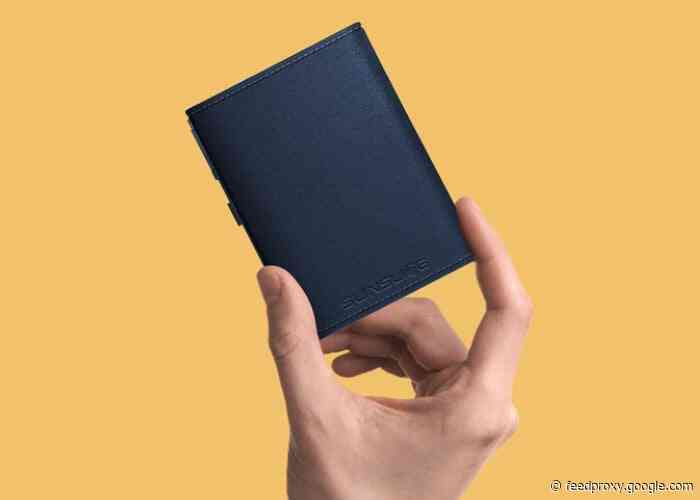 Sunslice Photon pocket solar panel and battery pack from €65