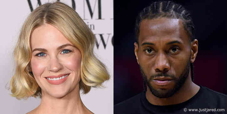January Jones Shoots Her Shot with NBA Star Kawhi Leonard