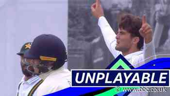 England v Pakistan: Pope out after unplayable Shaheen delivery