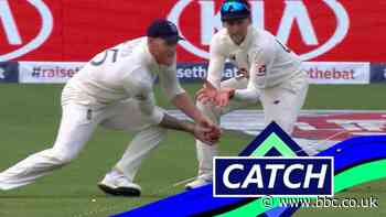 England v Pakistan: Ben Stokes takes catch off Chris Woakes to remove Babar Azam out for five