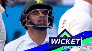 England v Pakistan: Dom Bess takes Abid Ali wicket for 20