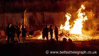 Three police officers hospitalised following attack at Belfast bonfire removal