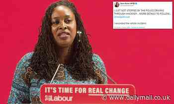 Labour MP Dawn Butler is pulled over by the police driving through London