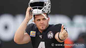 Derek Carr pays homage to Raiders legend Ken Stabler during training camp practice