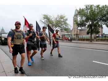 Vets' walk from Petawawa to Ottawa raises $30k for Wounded Warriors