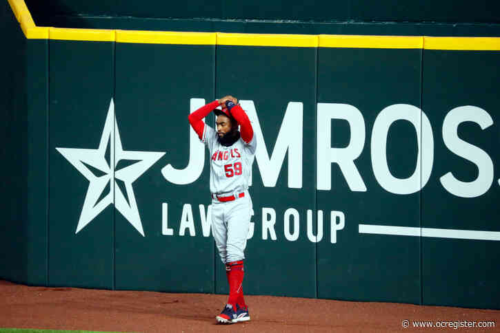 Jo Adell’s rare four-base error punctuates Angels’ ugly loss in Texas