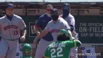 Oakland A's Batter Laureano Charges Astros' Dugout, Brawl Ensues