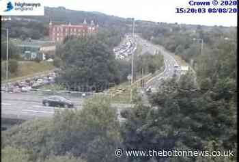 Traffic brought to standstill following fire on the M61 - The Bolton News