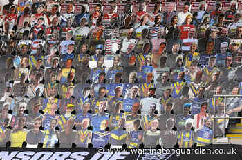 Warrington v Hull KR cardboard cut-out Face in the Crowd