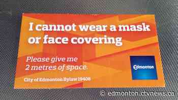 Mask exemptions being issued for Edmonton residents - CTV Edmonton