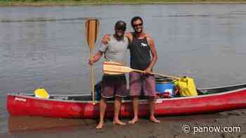'Conquer your dreams': brothers-in-law row from Edmonton to P.A. in canoe - paNOW