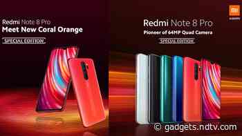 Redmi Note 8 Pro Coral Orange Variant Unveiled as New Special Edition Phone