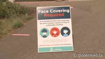First day of mandatory mask use at city-owned facilities in Lethbridge | Watch News Videos Online - Globalnews.ca