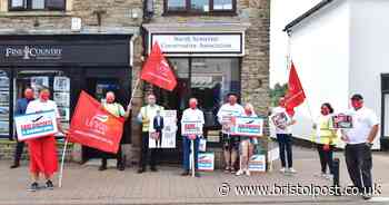 Why Bristol Airport workers were protesting on the steps of MP Liam Fox's office