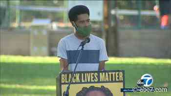 Black Lives Matter members gather in South Pasadena to demand police reform, racial justice - KABC-TV