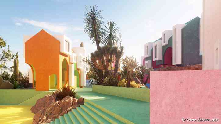 Architectural visualisers imagine rainbow-coloured Sonora Art Village during pandemic