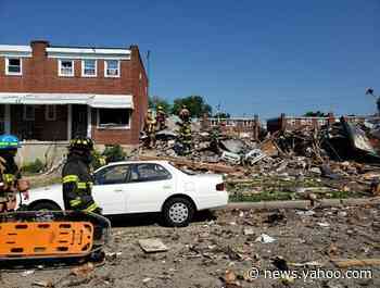 Baltimore explosion: Aerial footage shows zone of destruction