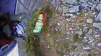 Hiker rescued 6,200 feet up mountain after 6-foot boulder rolled onto him