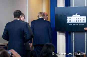 Trump abruptly escorted from briefing after shooting near WH