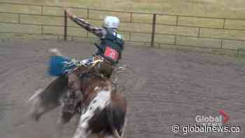 Sask. family riding out pandemic while bull riding in backyard