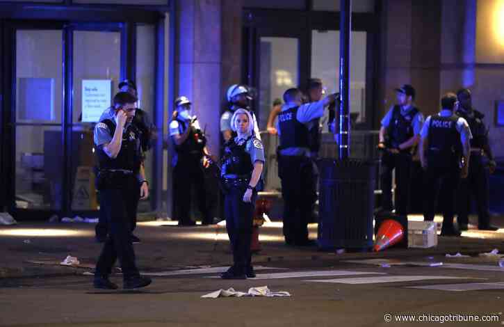 Aftermath of looting in downtown Chicago: 13 cops injured, 2 people shot, more than 100 arrests, stores trashed