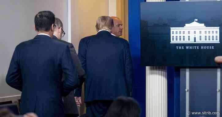 Trump abruptly escorted from briefing after shooting near White House